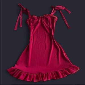 Elegant Red Mini Dress